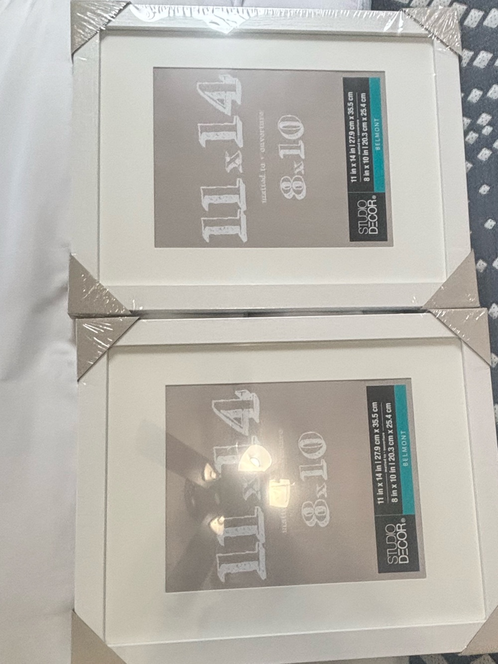 Studio Decor White Double Mat Picture Frame Duo